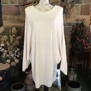 Cream Dolman Sleeve Pullover Tunic